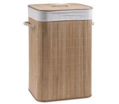 Cesto de ropa CORA bambú 40x30x60cm