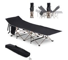 Cama de Camping Acero, Tela Oxford Outsunny