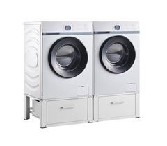 Pedestal doble para lavadora y secadora Heyen cajones