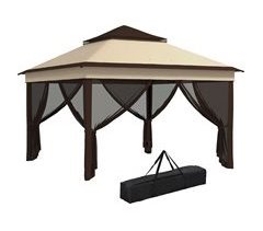 Carpa Plegable Acero, Tela Oxford Outsunny