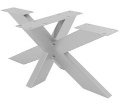 Base para mesa Duncan de acero inoxidable