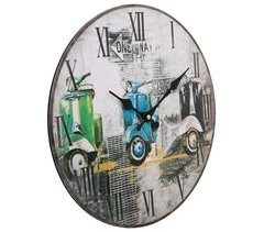Reloj de pared de madera