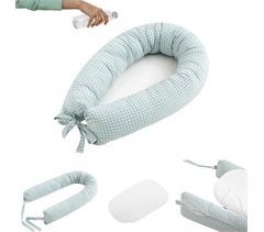 Cojín nido impermeable ☔ y desenfundable bebé 55x80