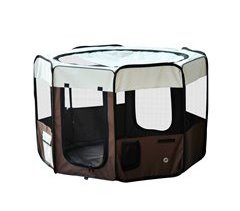 Parque Mascotas Plegable Tela Oxford, Acero PawHut