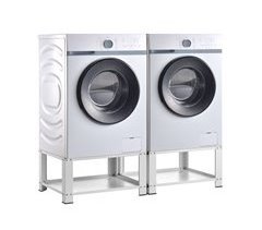 Pedestal doble para lavadora y secadora Cremlingen acero