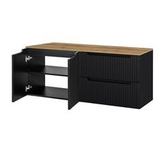 Mueble bajo lavabo Newport mural con 2 cajones MDF 160