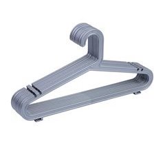 Percha de plastico pack de 12 unidades