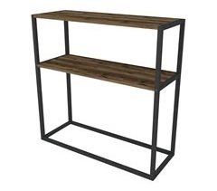 Mesa Consola Hemsedal un estante aglomerado/metal 90