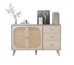 Aparadore de panel de partículas con 2 puertas y 3 cajónes