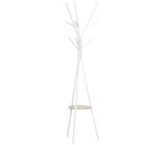 Perchero de Pie Metálico Metal, MDF HOMCOM