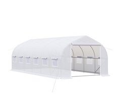 Invernadero de Túnel Metal Galvanizado y PE Outsunny