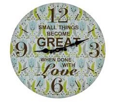 Reloj de pared de madera