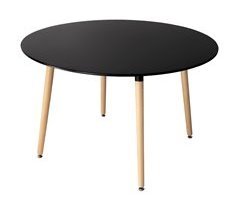 Mesa de comedor redonda MARTHA de estilo escandinavo 120x120