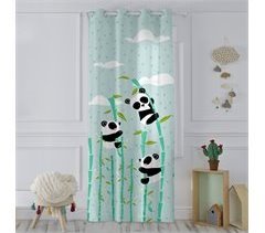 Panda garden blue Cortina