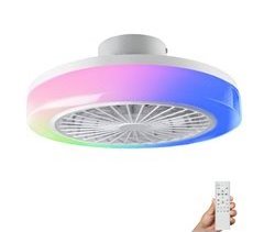 Ventilador Techo Plafón LED RGB Ventiladores de Techo Motor DC
