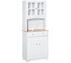 Mueble Auxiliar de Cocina MDF, Madera de Caucho HOMCOM 68