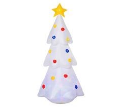 Árbol de Navidad Inflable Poliéster HOMCOM
