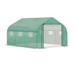 Invernadero de Túnel Metal Galvanizado, PE Outsunny