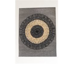 Alfombra Trendy Formas Moderna Para Salón o Habitación Gris 190X275 Cm. Matris