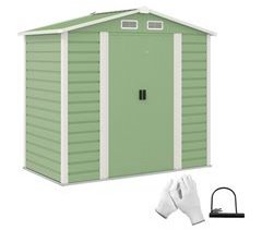 Caseta Jardín Exterior Acero Galvanizado Outsunny