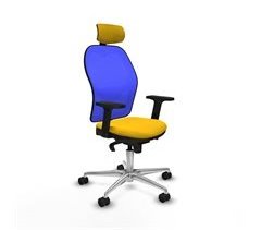 Silla de Oficina Jorquera con Cabecero 2D, Apoyo Lumbar 2D086N2