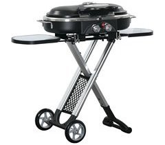 Barbacoa de Gas Metal Outsunny, terraza y jardín - barbacoas