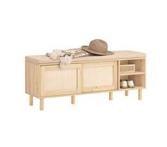 Banco Zapatero con 2 Puertas y 2 estantes FSR163-N SoBuy