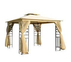 Carpa de Jardín Poliéster, Acero Outsunny 300x300