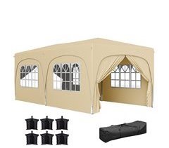 Carpa Plegable Metal, Tela Oxford Outsunny