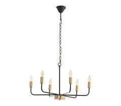 Lámpara de Araña Bishop 6 luces E14 vintage