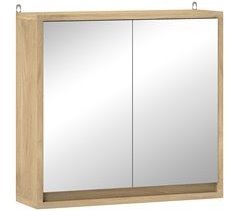 Armario con Espejo MDF, Melamina de Madera HOMCOM, hogar - baño