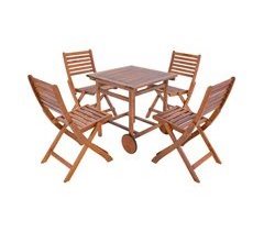 Set de muebles de jardín Ancarano 5 piezas