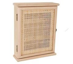 Caja de llaves de madera y rejilla