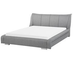 Beliani Cama con somier Piel NANTES 208x237