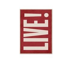 Cuadro deco art LIVE rojo 50x70cm marca MARCOMUEBLE 