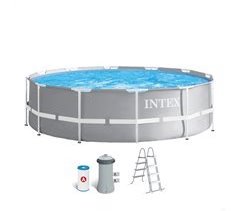 Piscina redonda desmontable intex prisma frame 366x99 cm con depuradora