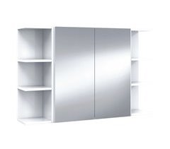 Pack 2 estanterías + Armario con Espejo para Baño