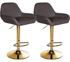 Set De 2 Taburete de bar - Braga - Simil cuero