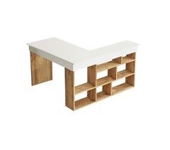 Escritorio efecto madera 129x120
