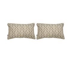 2 Fundas de cojín decorativo 85% algodón 15% lino FORMENTERA COORD