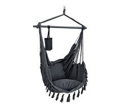 Silla colgante Aranga con cuerdas y 2 cojines