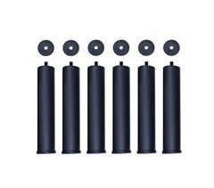 Pack de 6 Patas de Hierro Redondas para Bases de Somier de Cama