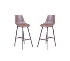 Pack de 2 taburetes altos con respaldo - Jules