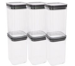 Curver Pack 6 botes plástico herméticos multiusos