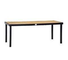 Mesa de Jardín Aluminio y Compuestos de Madera y Plástico 190x90