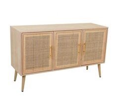 Aparador de madera y rejilla