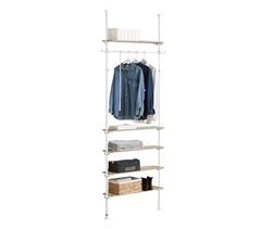 Perchero de Ropa Telescópico Altura Ajustable KLS15-WN SoBuy ES
