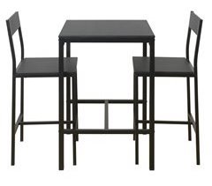 Conjunto de mesa alta con 2 taburetes JAMIE