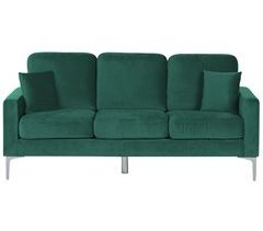 Beliani Sofá de 3 plazas Terciopelo GAVLE