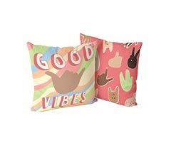 Funda de cojín Aware Good vibes